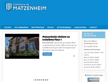 Tablet Screenshot of matzenheim.fr